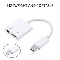 portable usb type c male to 3 5mm female headphone jack adapter splitter audio video cable connector for samsung s10 note 9
