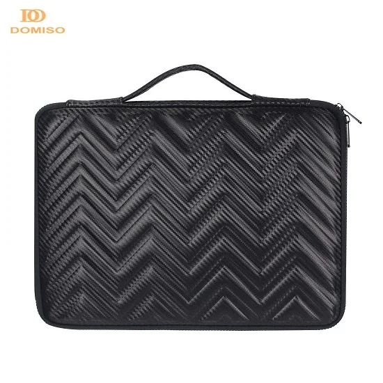 Black DOMISO 10 13 14 15,6 дюймов ударопрочный водонепроницаемый ноутбук сумка с ручкой защитный чехол совместимый - Цвет: Black