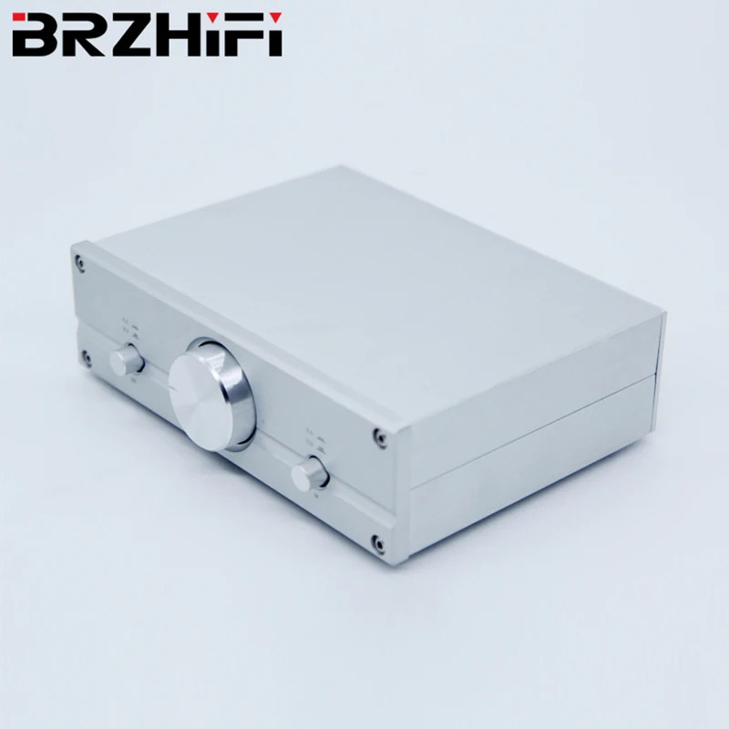 BRZHIFI Classic Silver WEILIANG AUDIO FV2 Fully Balanced Passive Preamplifier Bass Volume Controller Preamp Home Stereo Pre Amp
