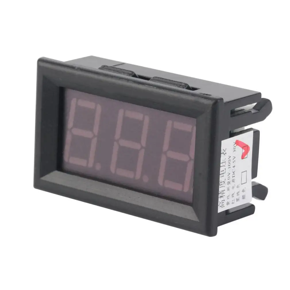 Автомобильный 4 цифровой двигатель красный светодиодный вольтметр