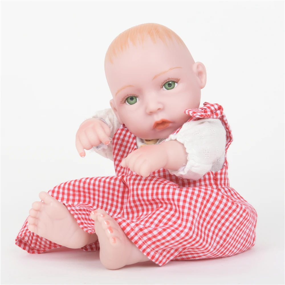 10 &quot25 см прекрасная кукла Reborn Preemie Bebe полностью силиконовая для новорожденных