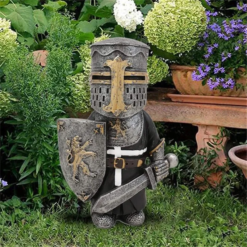 

Garden Statues Knight Dwarf Guard Armor Miniature Knights Sculpture For Home Garden Decor Garden Decoration Outdoor Jardin