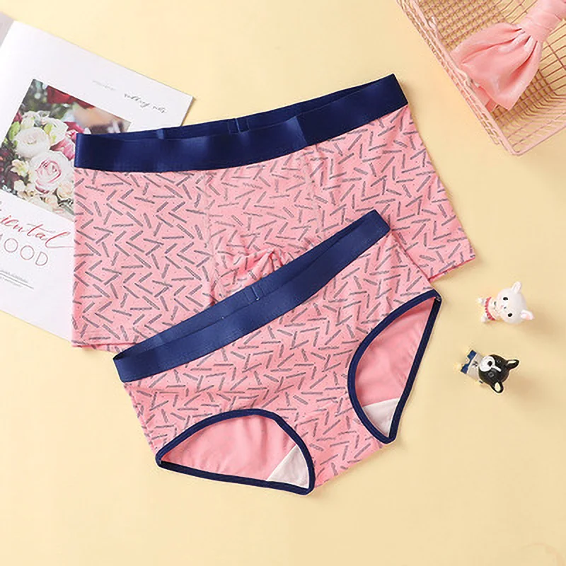 2021 Couple Underwear Modal Underwear New Arrival Comfortable Women's Underpants Men's Boxers Shorts Breathable Couple Panties