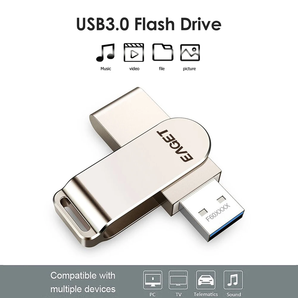 

Eaget FU60 Fingerprint USB Flash Drive High Speed USB 3.0 Pen Jump Drive Recognition Encrypted Pen Drive Security U Disk