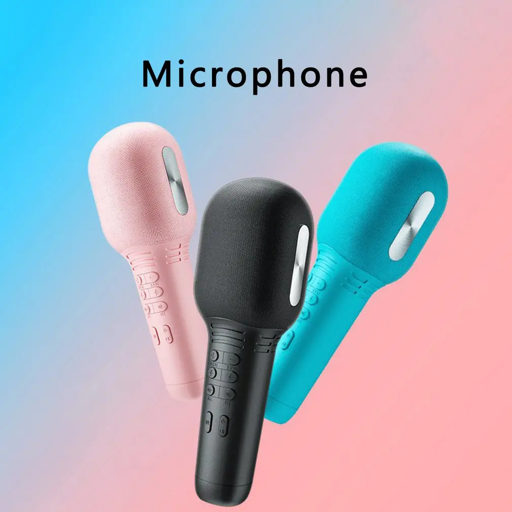 

Караоке-микрофон, совместимый с Bluetooth, профессиональный беспроводной ручной микрофон для звуковых эффектов вечерние ринки, пения, дома, KTV