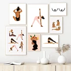 Подарочные Картины для йоги, Женская Энергия, настенная Картина на холсте, принты, забавные постеры для гостиной, спальни, украшение для офиса