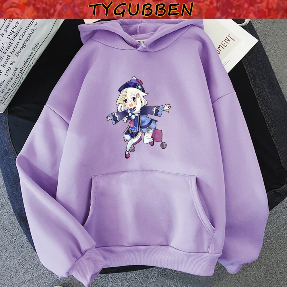 

Genshin Impact Kawaii Cut Qi Qi Printing Hoodies For Women Sweetshirts 2021 Autumn Winter Y2k Hoodie Sweatshirt Pullovers Female