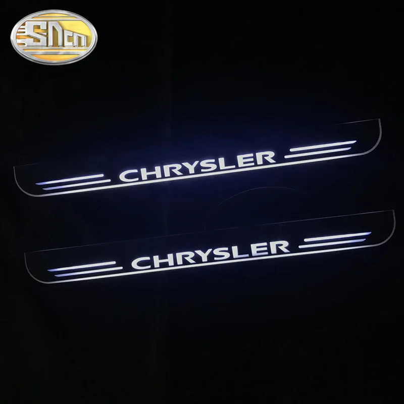 SNCN Автомобильный светодиодный дверной порог для Chrysler 300 300C 2005 - 2018 ультра-тонкий