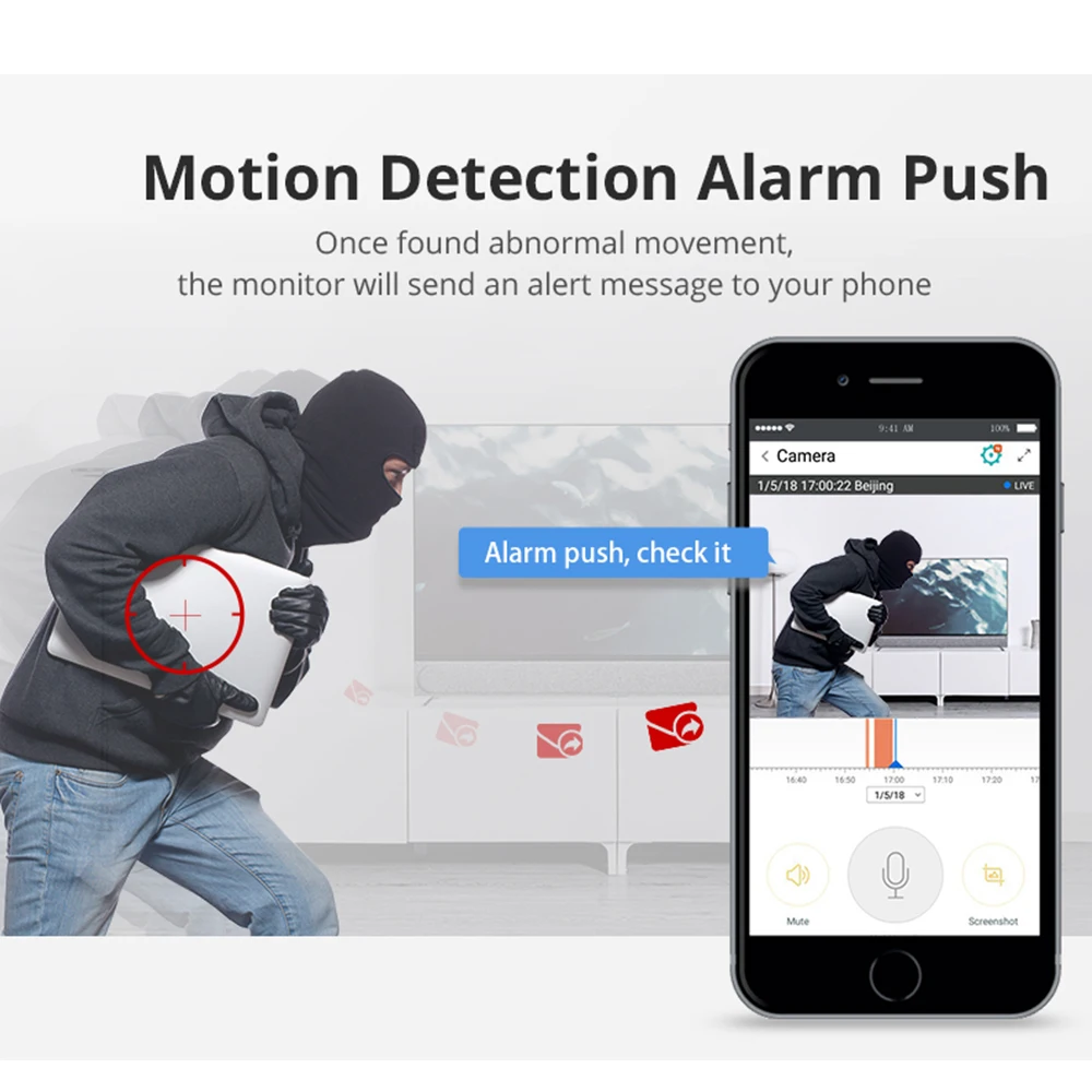 

SHIWOJIA 1080P IP Wireless Camera 2MP Home Office Security Camera Wifi CCTV Surveillance Camera Night Vision Baby Monitor