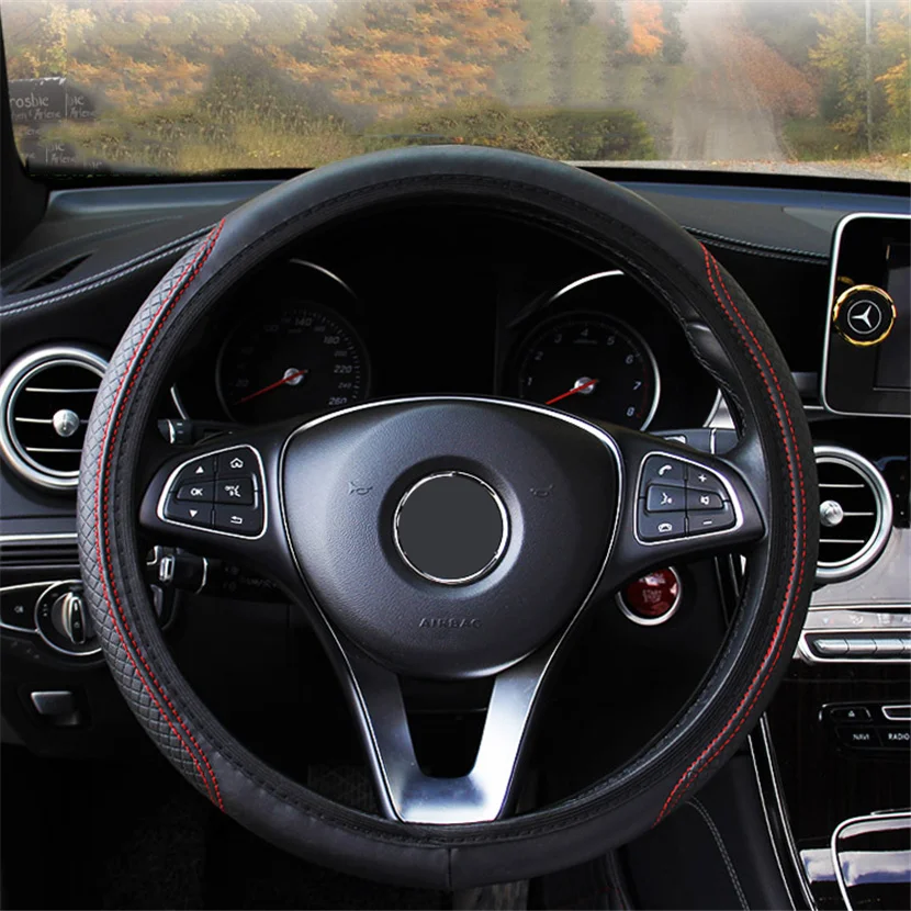 Чехол рулевого колеса автомобиля кожа для Infiniti FX35 QX70 QX60 G25 Q40 Q50 Q60 Q70 M37 G37 37 38 см 39