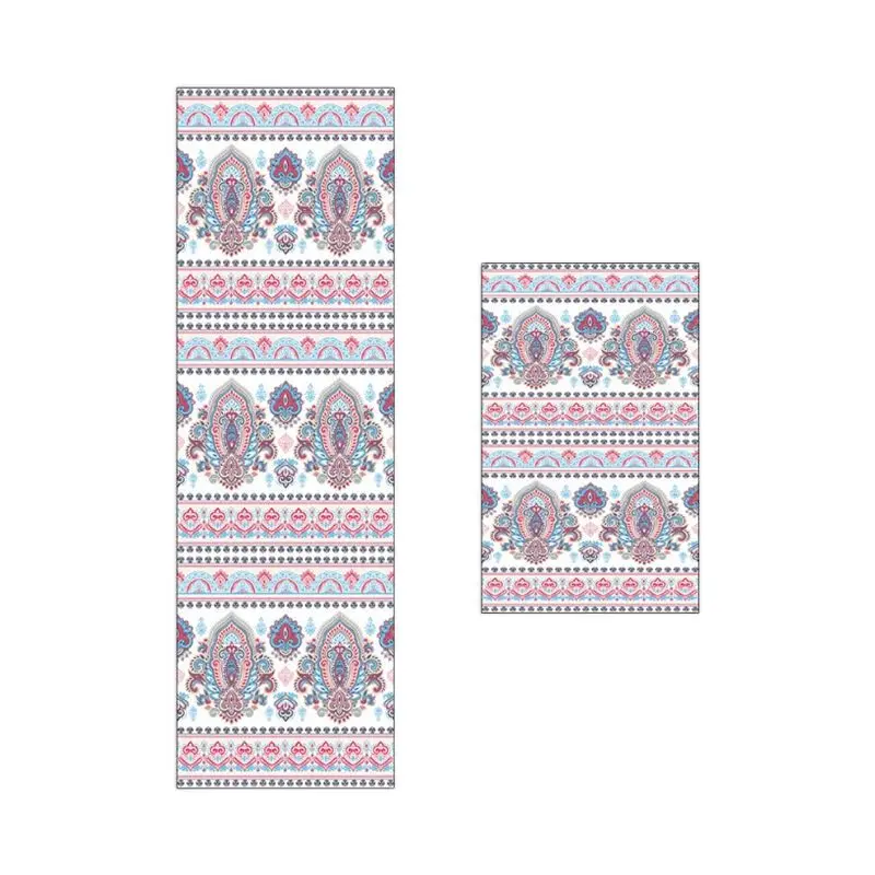 Bubble Kiss 2021 Nordic Flower Pattern Strip Kitchen Mat 40cmX60cm Door Entrance Carpet Waterproof Floor Mats Hot Sale | Дом и сад