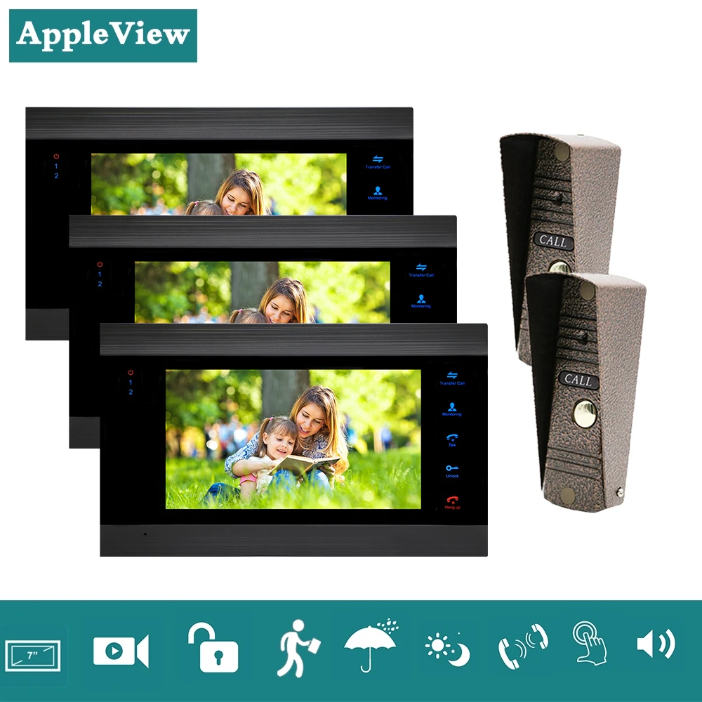 Домофон система безопасности дома видеодомофон квартира дверной звонок видео 3