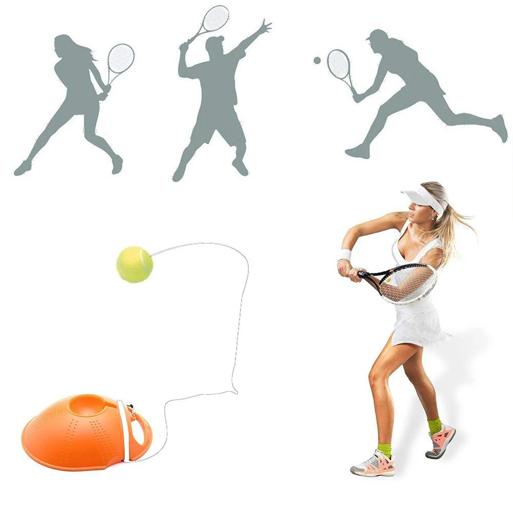 Теннисная тренировочная база с мячом одиночный отскок мяч плинтус