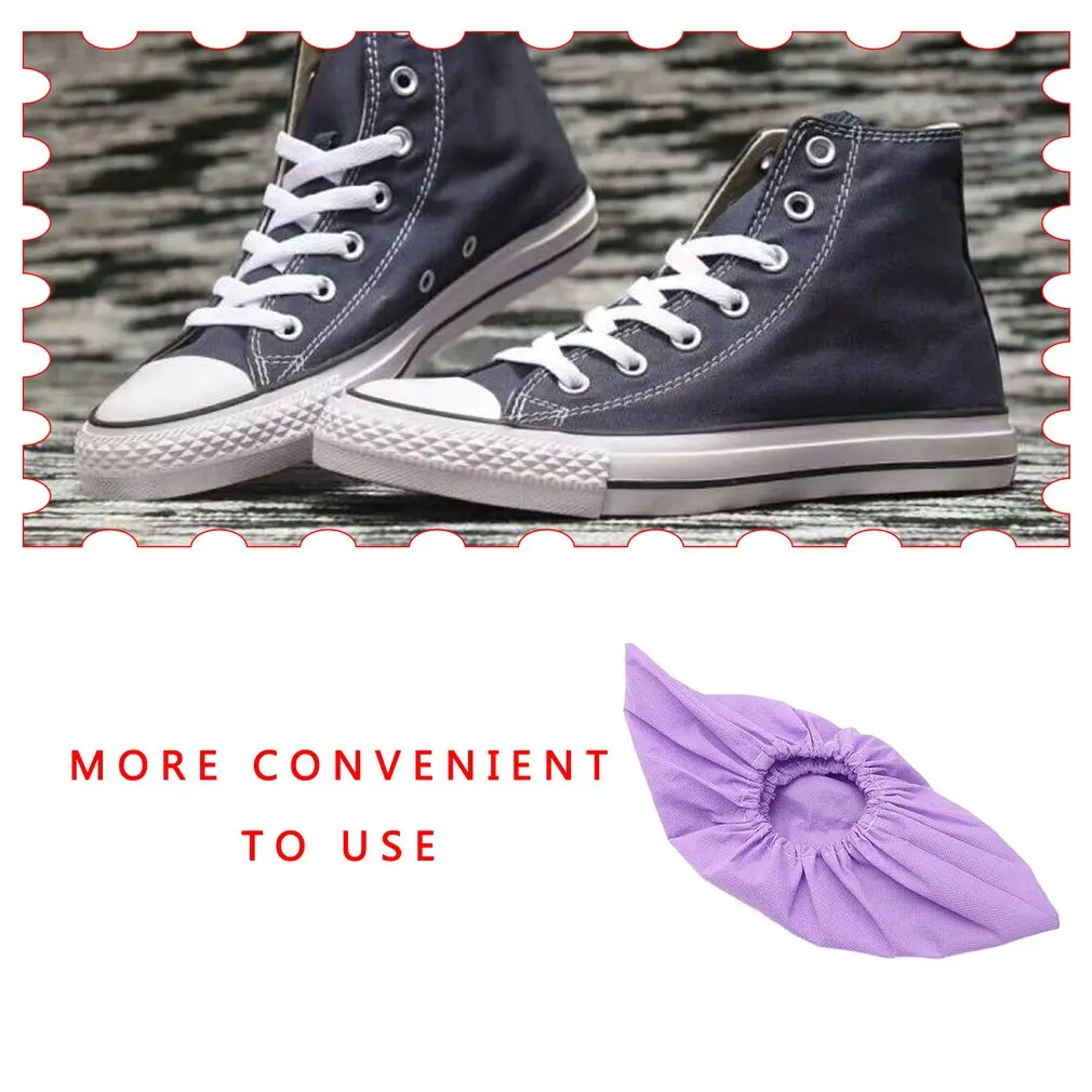 

6 Pairs Of Non-Woven Fabric Non-slip Reverse Shoe Covers Floral Printing Washable Reusable Breathable Protectors Shoe Covers