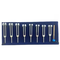 t21b 8pcs 126 22 hz 136 1 hz tuning fork chakras set with bag mallet for ultimate healing and relaxatio
