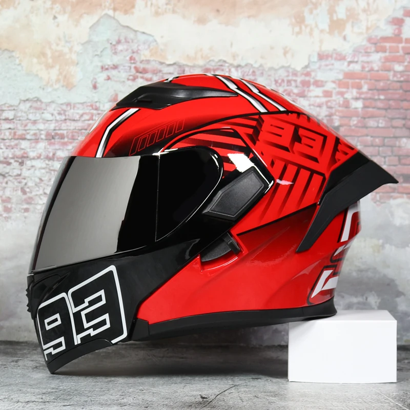 Модульный мото rcycle шлем флип анфас гоночный шлем cascos para мото двойной объектив может быть оснащен Bluetooth capacete DOT