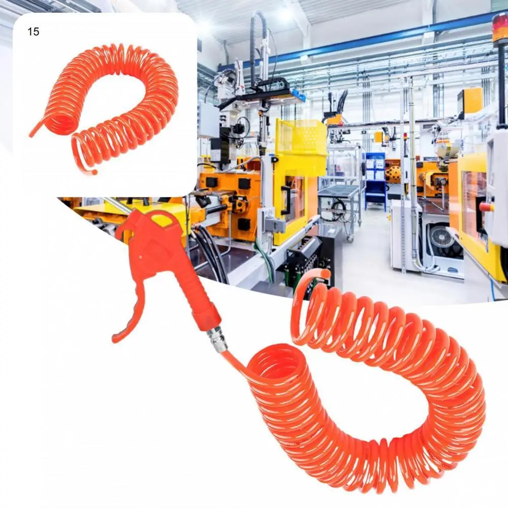 

Smooth Useful Durable Air Compressor Hose Orange Air Recoils Hose Flexible for Garden Irrigation