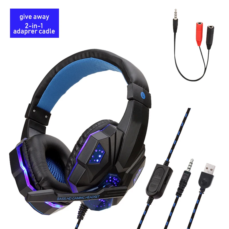 Профессиональный светодиодный светильник геймер игровая гарнитура для