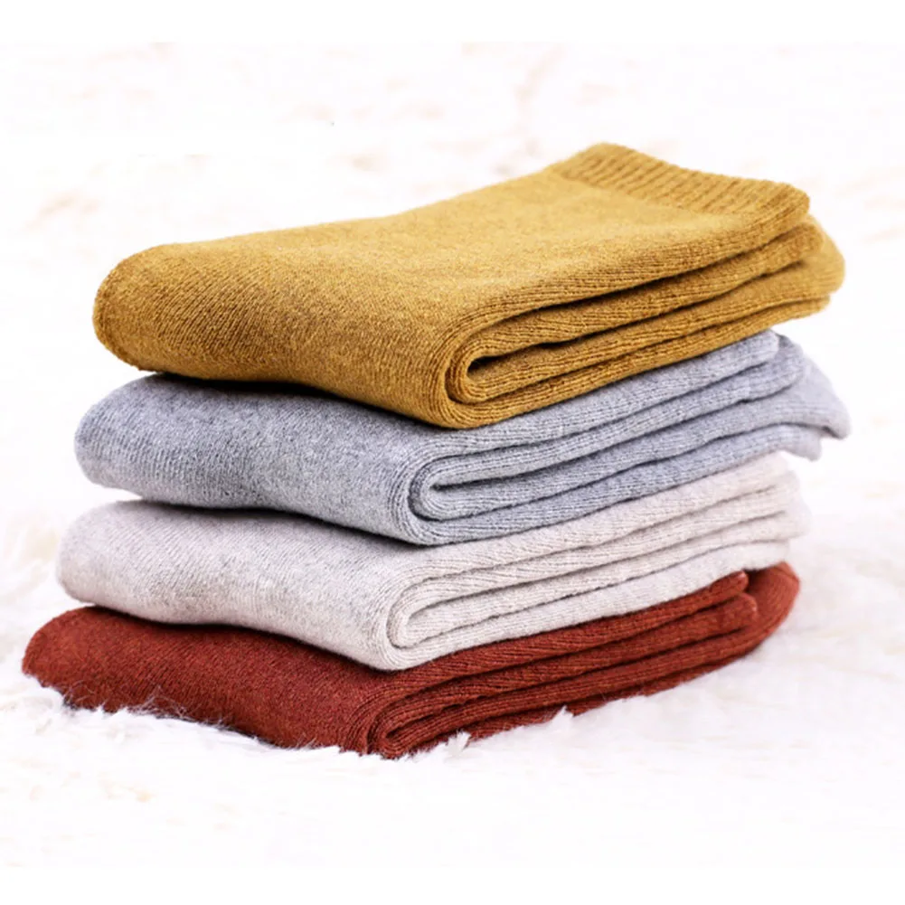 Зимние мужские толстые теплые носки для полотенец сохраняющие тепло однотонные