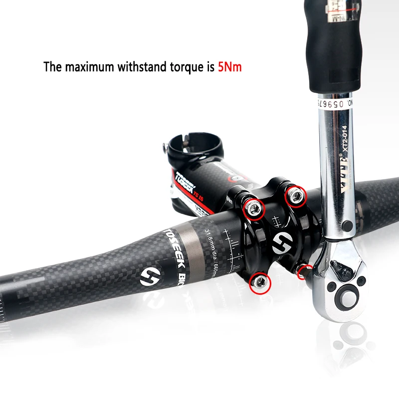 Полностью карбоновый велосипедный руль TOSEEK плоский/матовый для горного