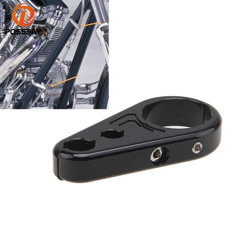 POSSBAY 1 дюймовый хромированный черный трос сцепления мотоцикла Тормозная Линия