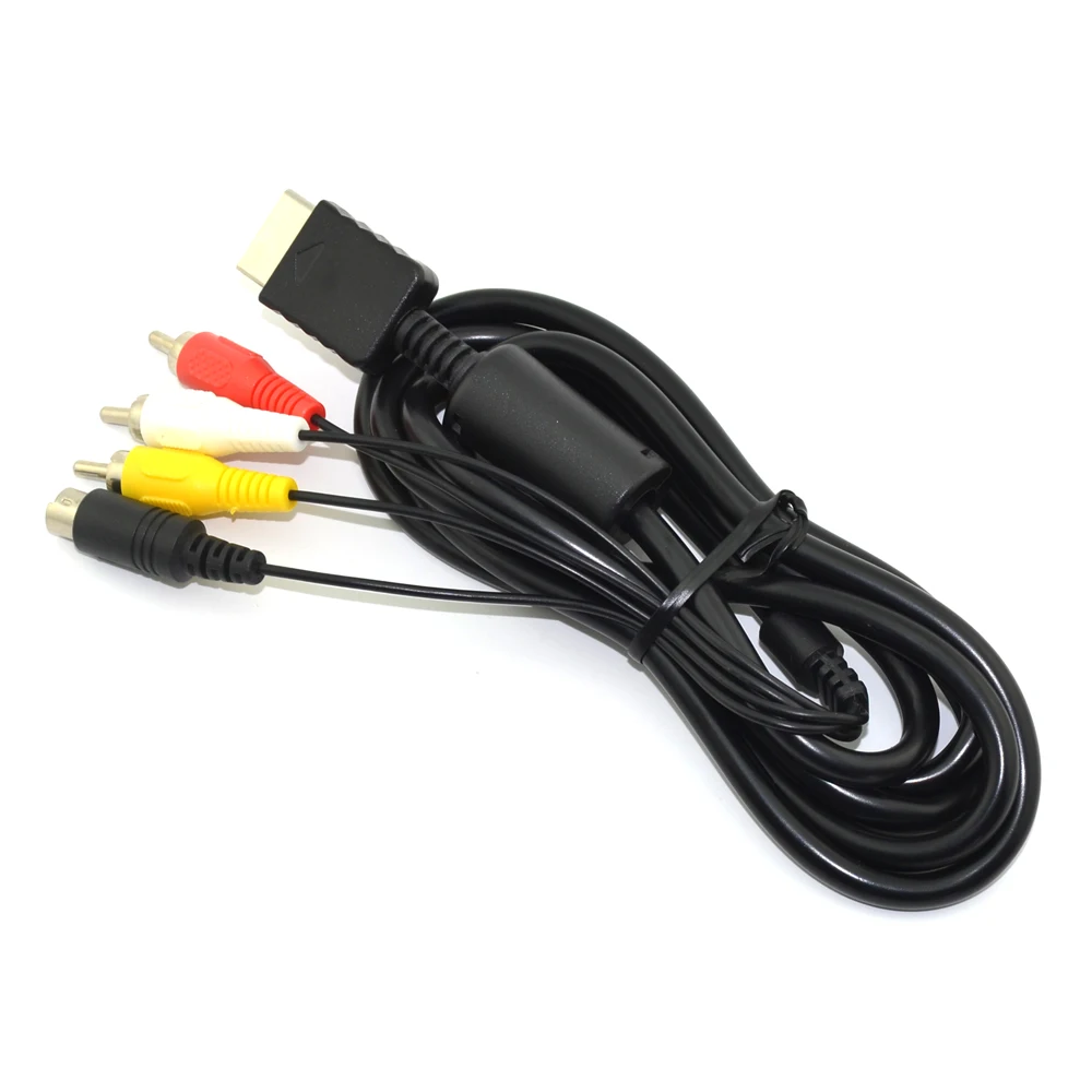 100 шт. S-видео кабель для PS2/Playstation 2 RCA AV патч-корд PS3/Playstation | Электроника