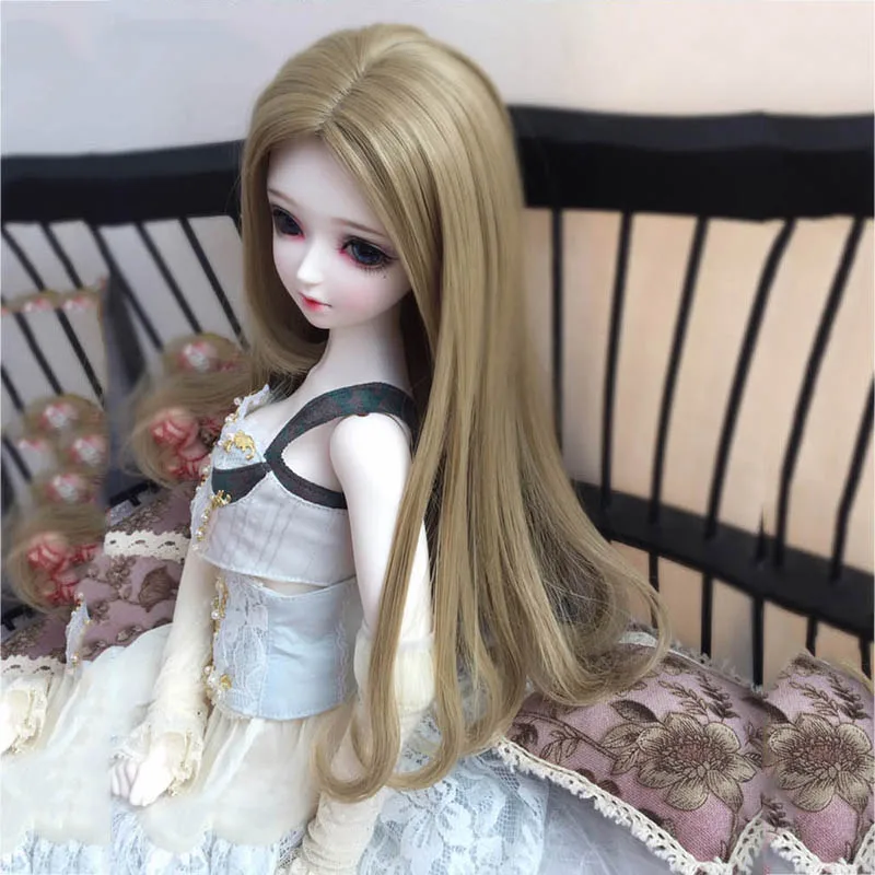 Длинные вьющиеся волосы Bybrana парик сделай сам с куклой бесплатная доставка |