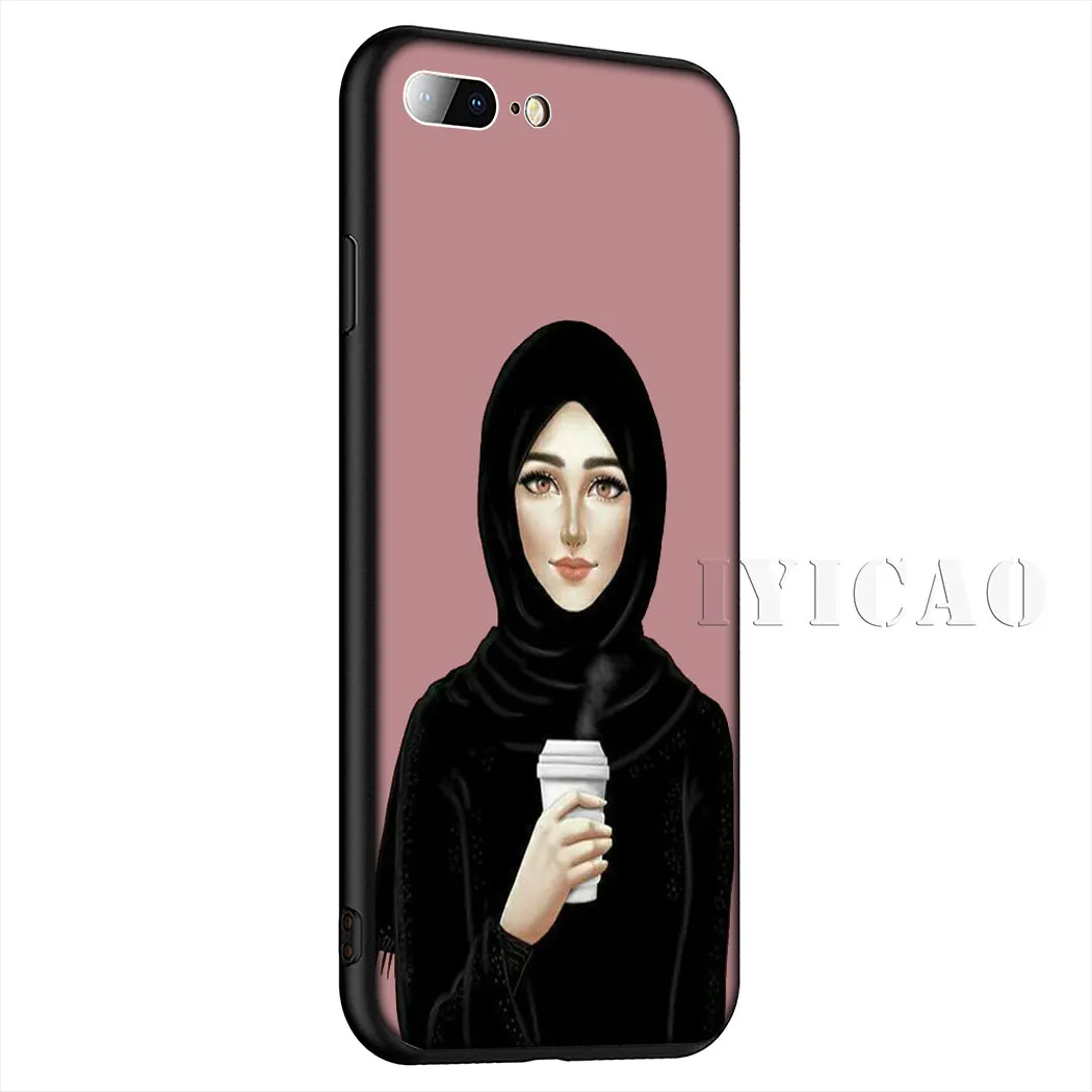IYICAO Мусульманский Исламский Женский Мягкий силиконовый чехол для iPhone 11 Pro Max XR X XS 6
