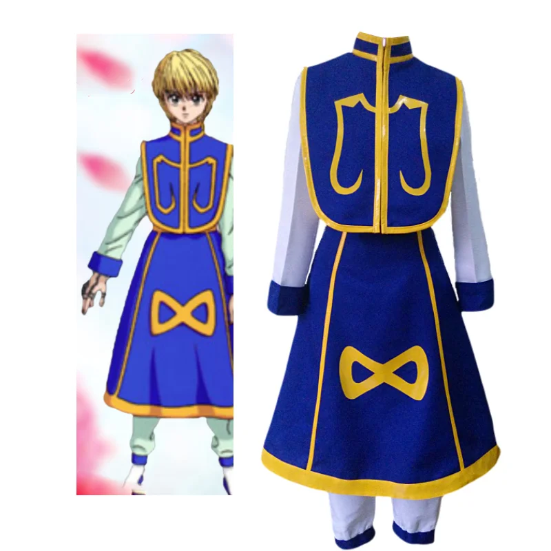 

Anime HUNTER x HUNTER Kurapika Kurta Cosplay Costume 5-piece set Custom Made Any Size