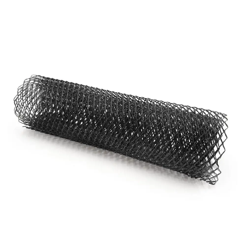 

HiMISS Car Silver/Black Aluminum Alloy Front Bumper Rhombic Grill Mesh Sheet (10x20mm)
