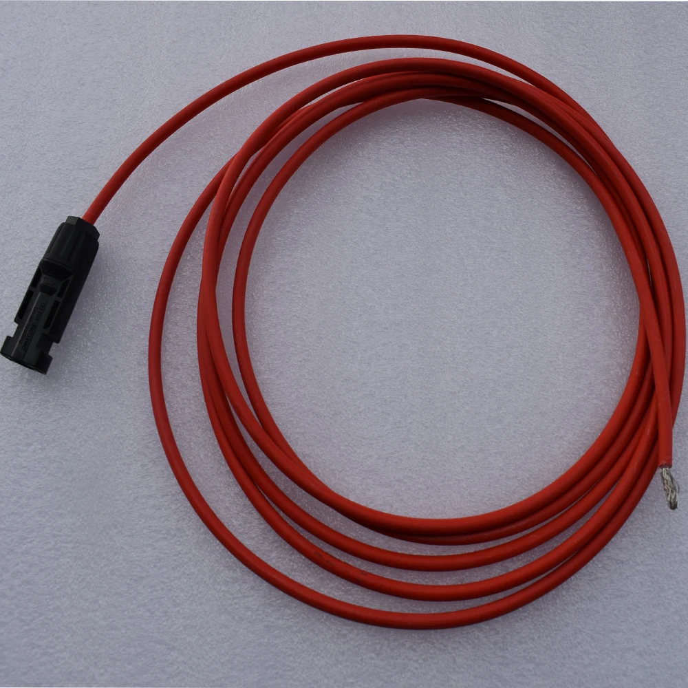 10AWG 1 пара гибких солнечных панелей соединительные удлинительные кабели с