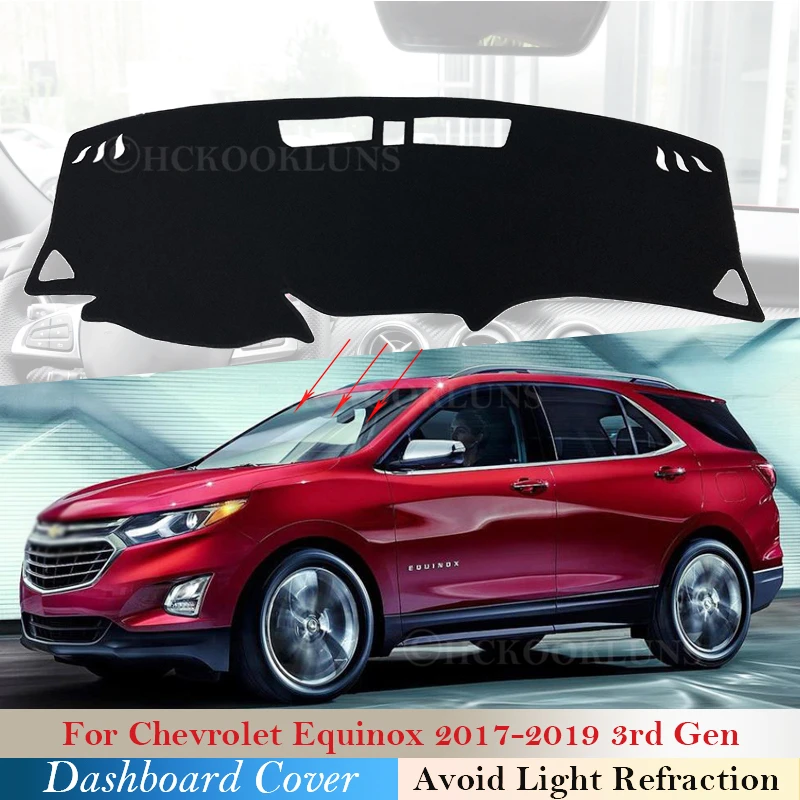 

Dashboard Cover Protective Pad for Chevrolet Equinox 2017 2018 2019 MK3 3rd Gen 3 Holden Accessories Dash Board Sunshade Carpet