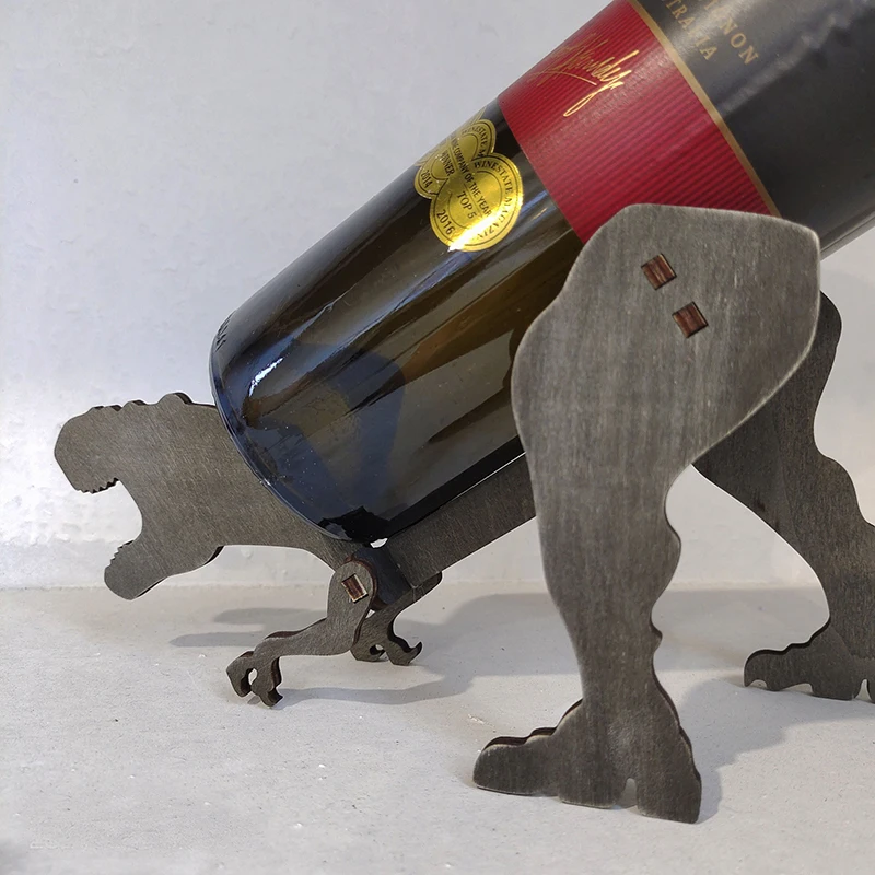 Деревянная подставка под вино тираннозавр персонализированные украшения для