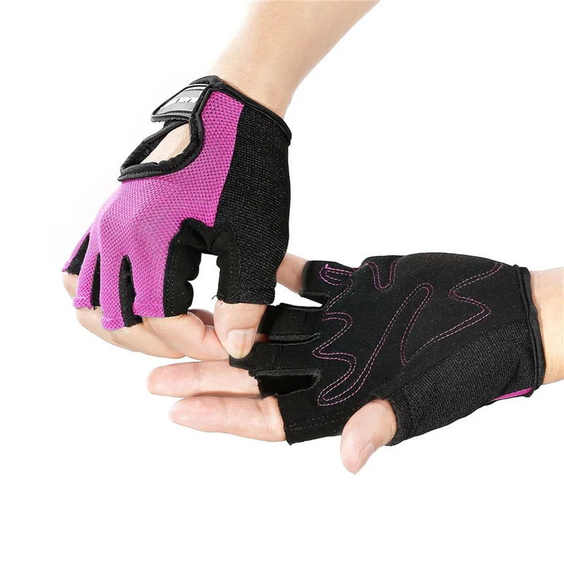 Перчатки на полпальца для мужчин и женщин спортивные дышащие тонкие митенки