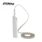 Светильник с пассивным инфракрасным датчиком движения, Индукционная полоса для зачистки аккумулятора, 60 светодиодовм, лампа под кровать для чулана, гардероба, кабинета, лестницы, ванной, туалета