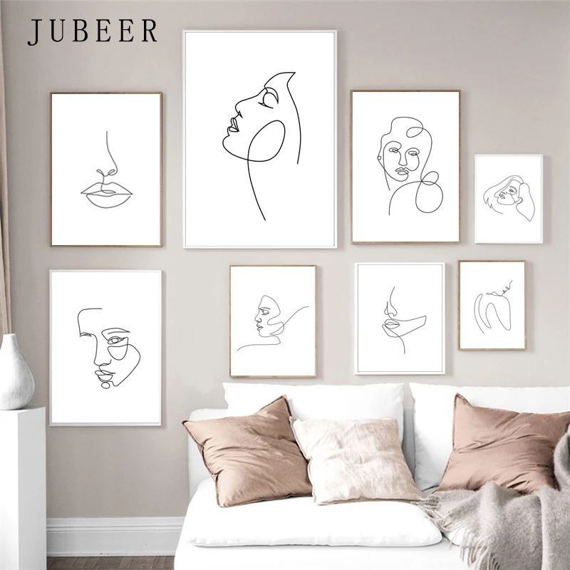 

Abstract Line Woman Posters and Prints for Bedroom Wall Art Nordic Decor Canvas Paintings for Living Room Decoration Pictures