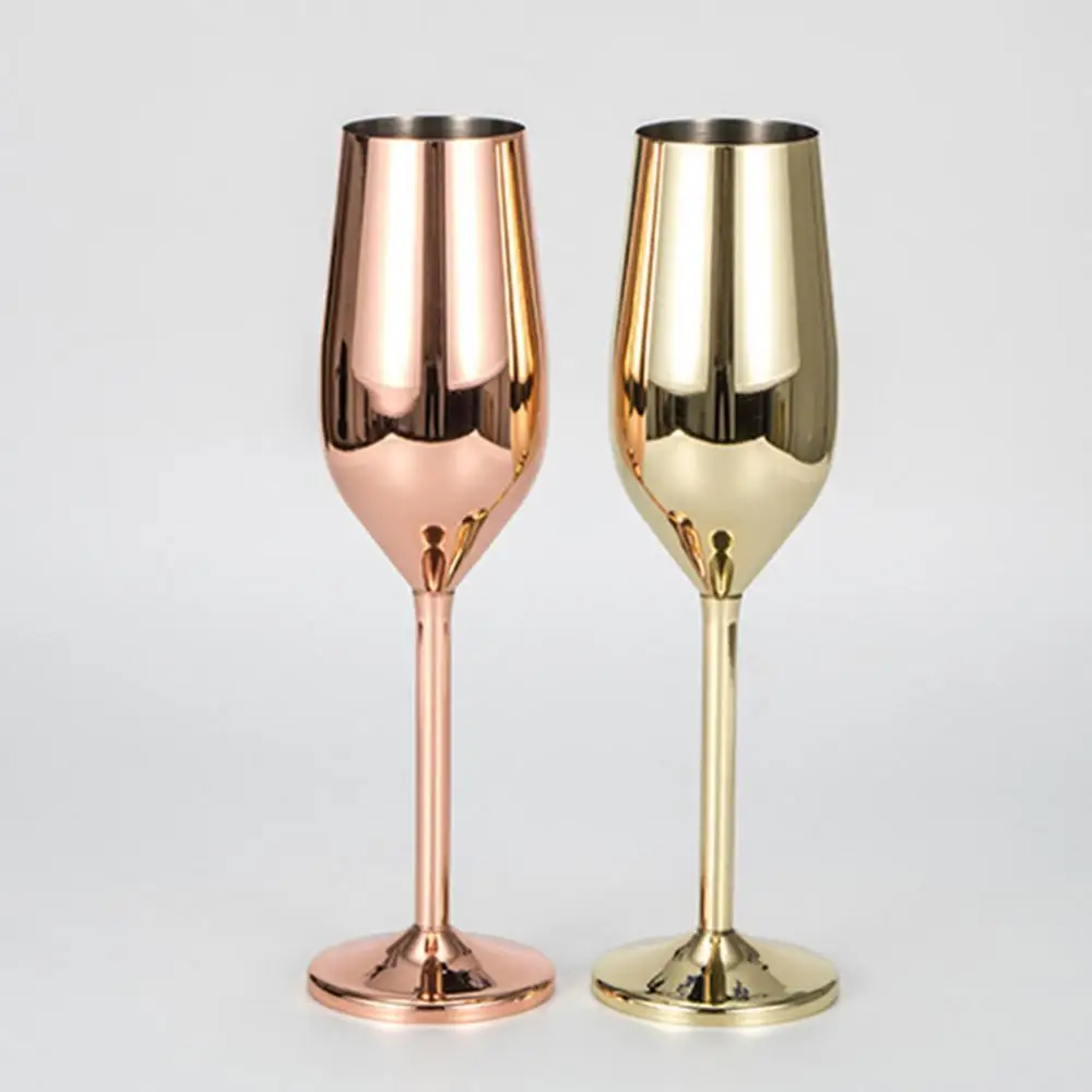 

80%HOT200ml Stainless Steel Red Wine Goblet Bar Party Beer Juice Drink Champagne Cup
