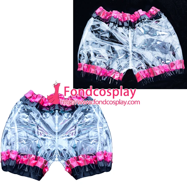 

French clear PVC sissy maid bloomers/knickers/ unisex Tailor-made[G3897]