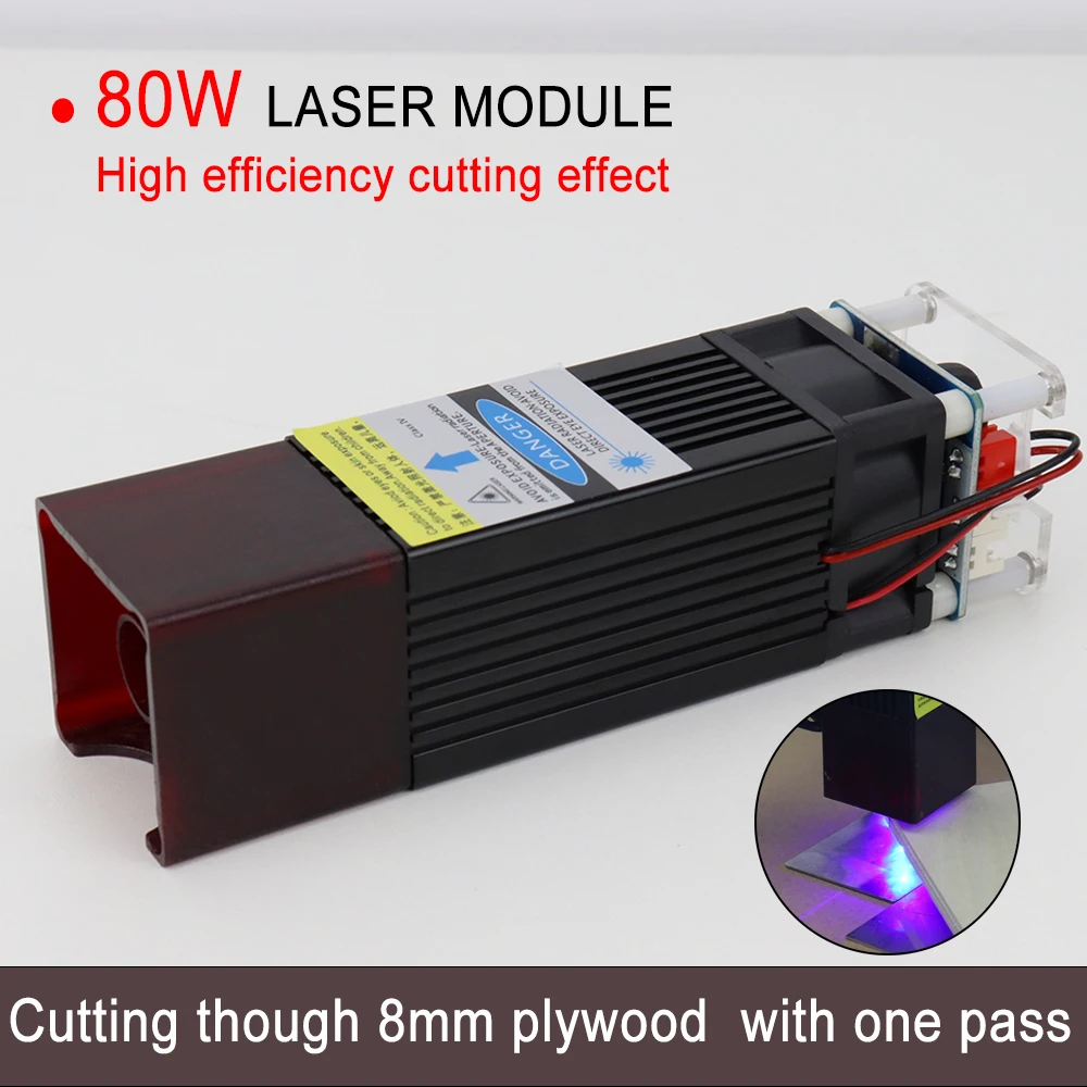 Лазерная головка 80 Вт Модернизированная версия лазерного модуля