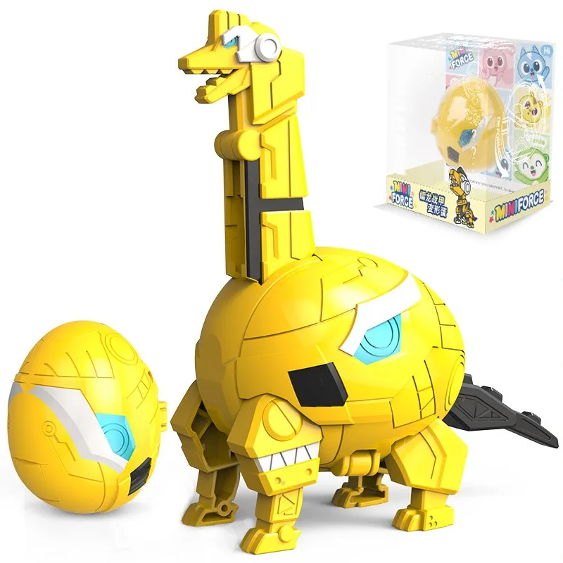 Мини Форс Супер Джино Пауэр Деформационные Яйца Робот Игрушки Фигурки МиниФорс Икс Симуляционные Животные Трансформационная Динозавр Игрушка.