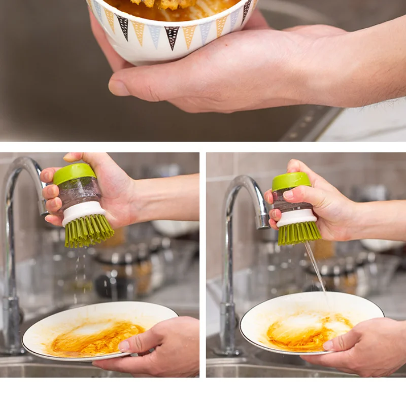 

Multi Function Automatic Liquid Out Wash Pot Wash Dish Wash Brush Window Bathroom Kitchen Cleaning Tools