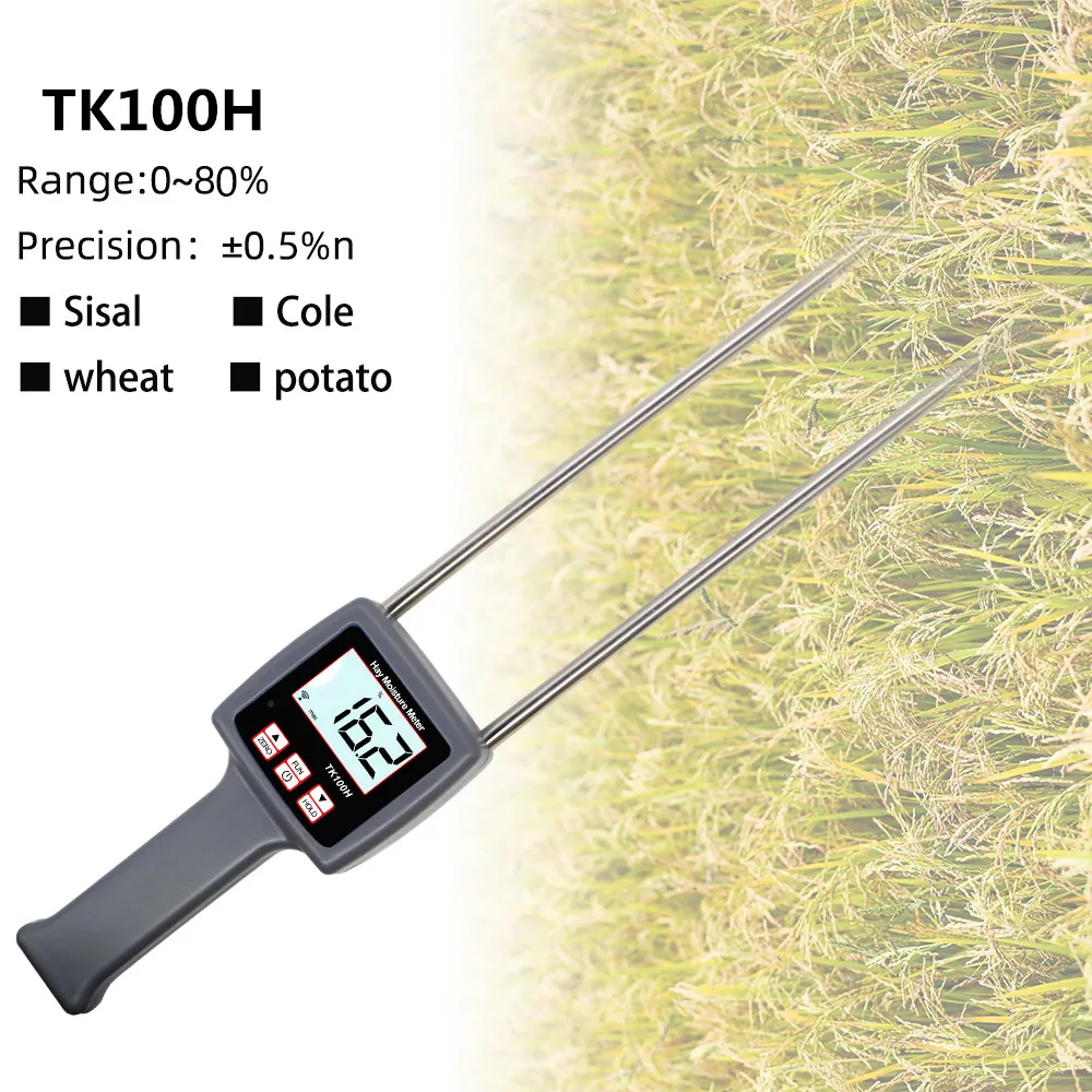 TK100H измеритель влажности сена с подсветкой для кормовой травы Alfalfa Leymus Chinensis