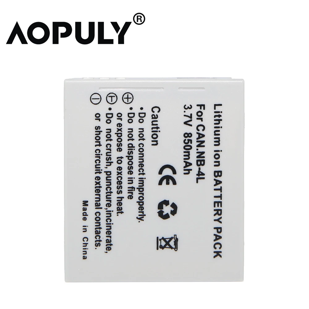 AOPULY 1 шт. NB-4L NB 4L NB4L аккумуляторная батарея + USB ЖК-зарядное устройство для цифровой