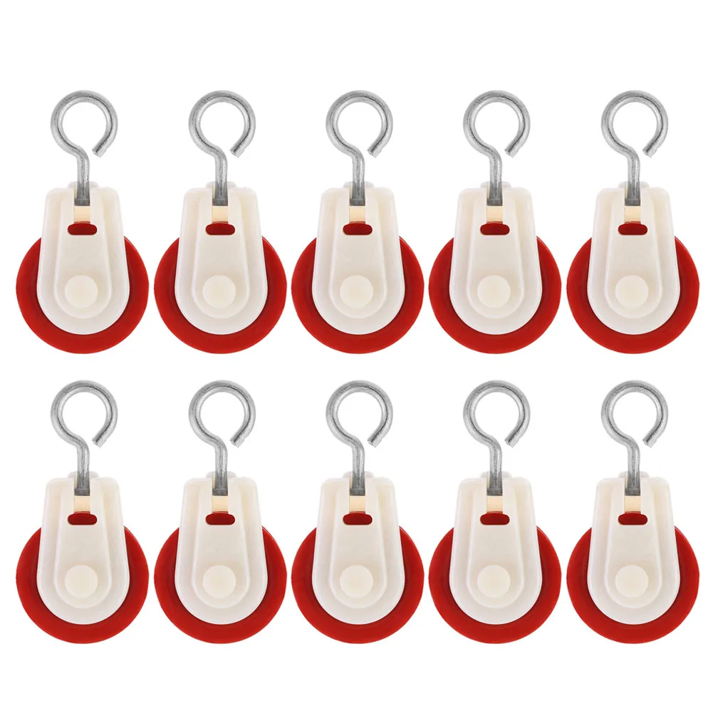 

10Pcs Waterproof Rust Resistant Greenhouse Pulley Ventilation Outlet Hanging Pulley Agriculture Livestock Farm Accessories