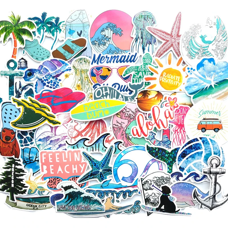 

50Pcs VSCO Stickers Girl Cool Laptop Anime Cartoon Stickers Pack For Skateboard Car Decal Christmas Kids Toys Waterproof Sticker