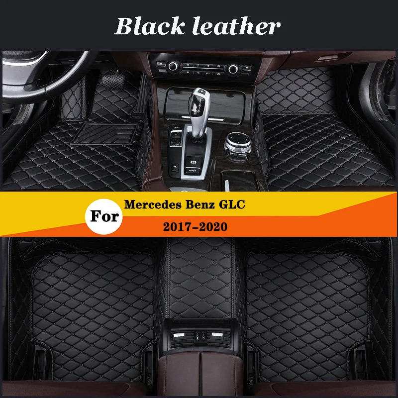 

Custom Car Floor Mats For Mercedes Benz GLC Class 2020 2019 2018 2017 Leather Carpets Auto Interior Accessories Protect Styling