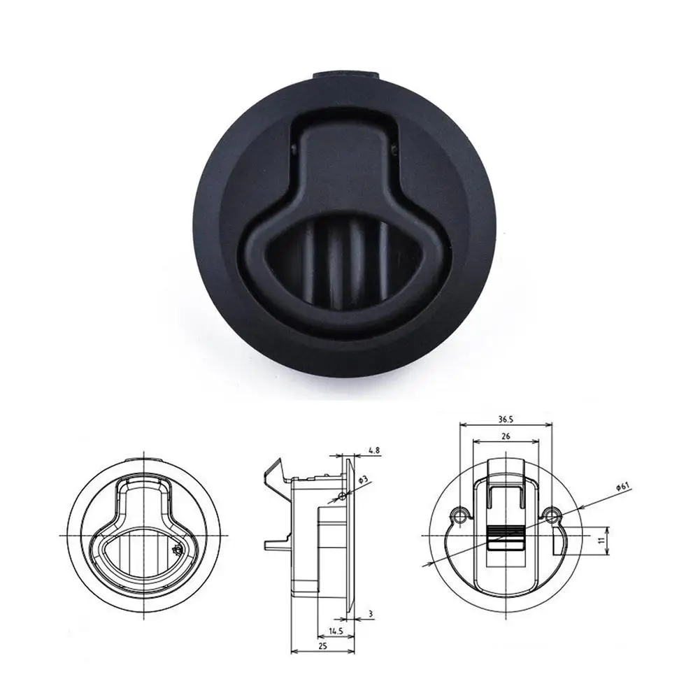 A1860 круглая вытяжная защелка плоский замок Вытяжная для лодок палуба Люк дверной