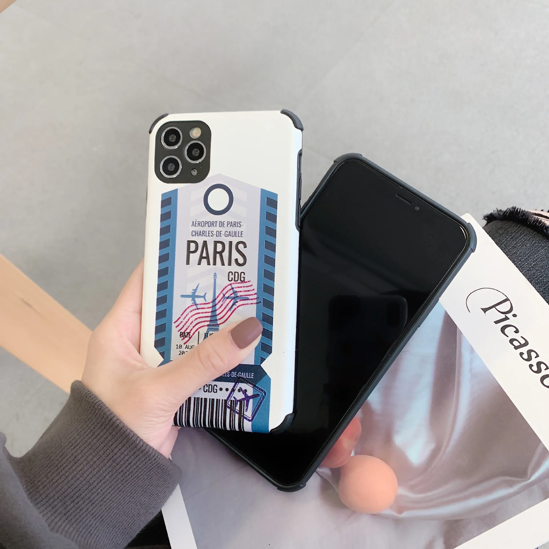 Силиконовый чехол для Iphone 11 Pro Оригинальный с билетом X XR Xs Max 7 8 Plus милый