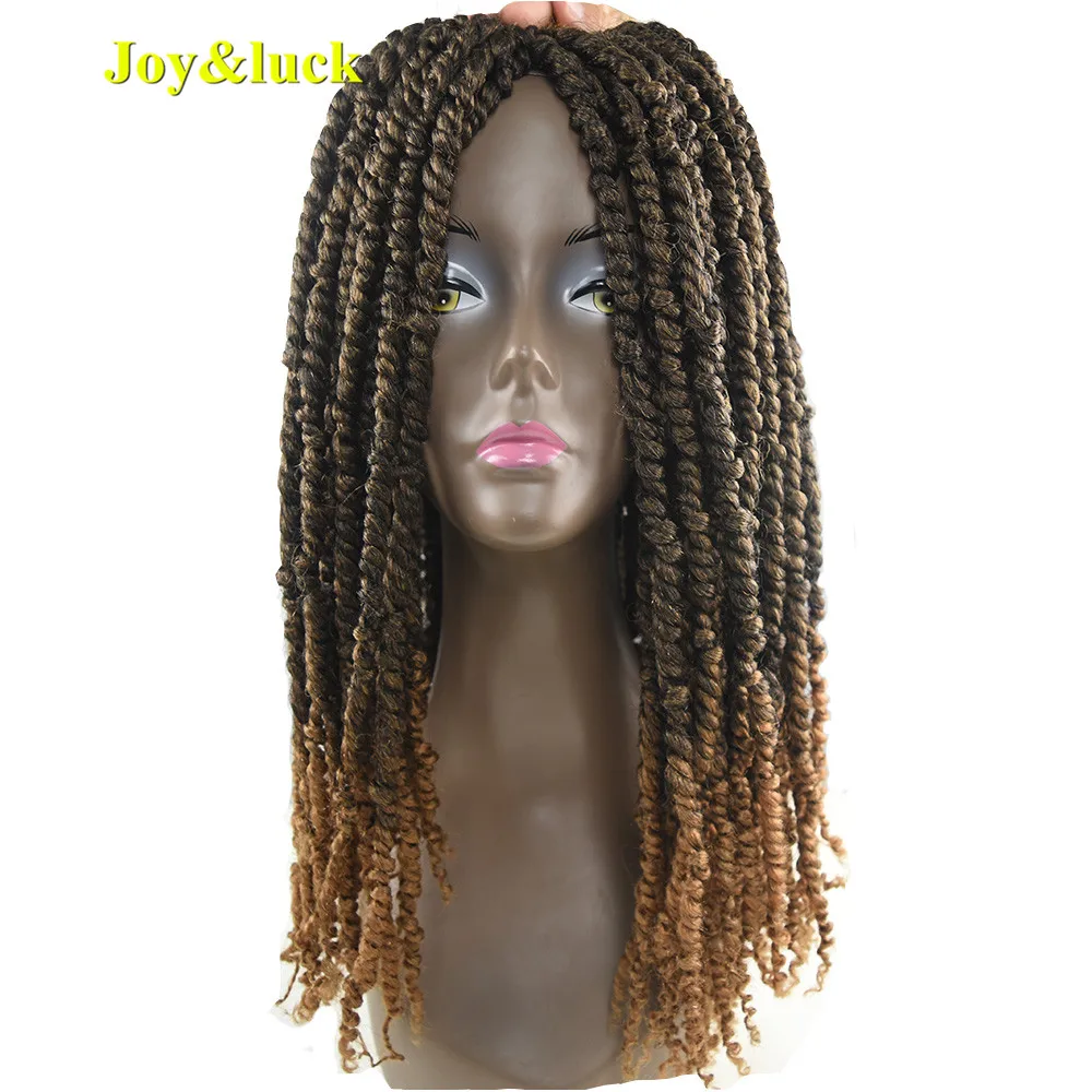 Joy &amp luck страсти твист Омбре цвет синтетические плетеные волосы 18 дюймов длинные