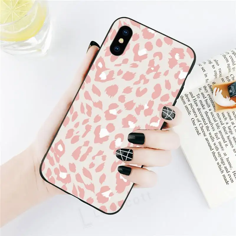 

Leopard print fashion pattern color Phone Case for iPhone 11 12 pro XS MAX 8 7 6 6S Plus X 5S SE 2020 XR